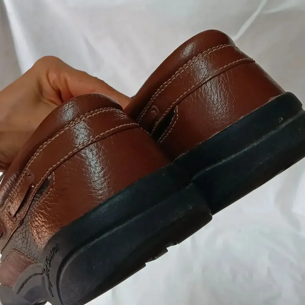 Dr. Comfort Men's Mike Casual Boat Therapeutic Diabetic Leather Shoes Size 13 W
